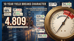 Drew Dosek market recap: Treasury yields at highest close since January with key support levels in semis, gold, Bitcoin, oil, and Tesla