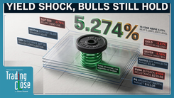 Trading The Close recap September 28 2026 showing 10-year yields surge while stocks hold