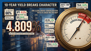 Trading The Close Market Recap - 08/31/2026: Yields Are Rising Again. These Are the Levels That Now Need to Hold