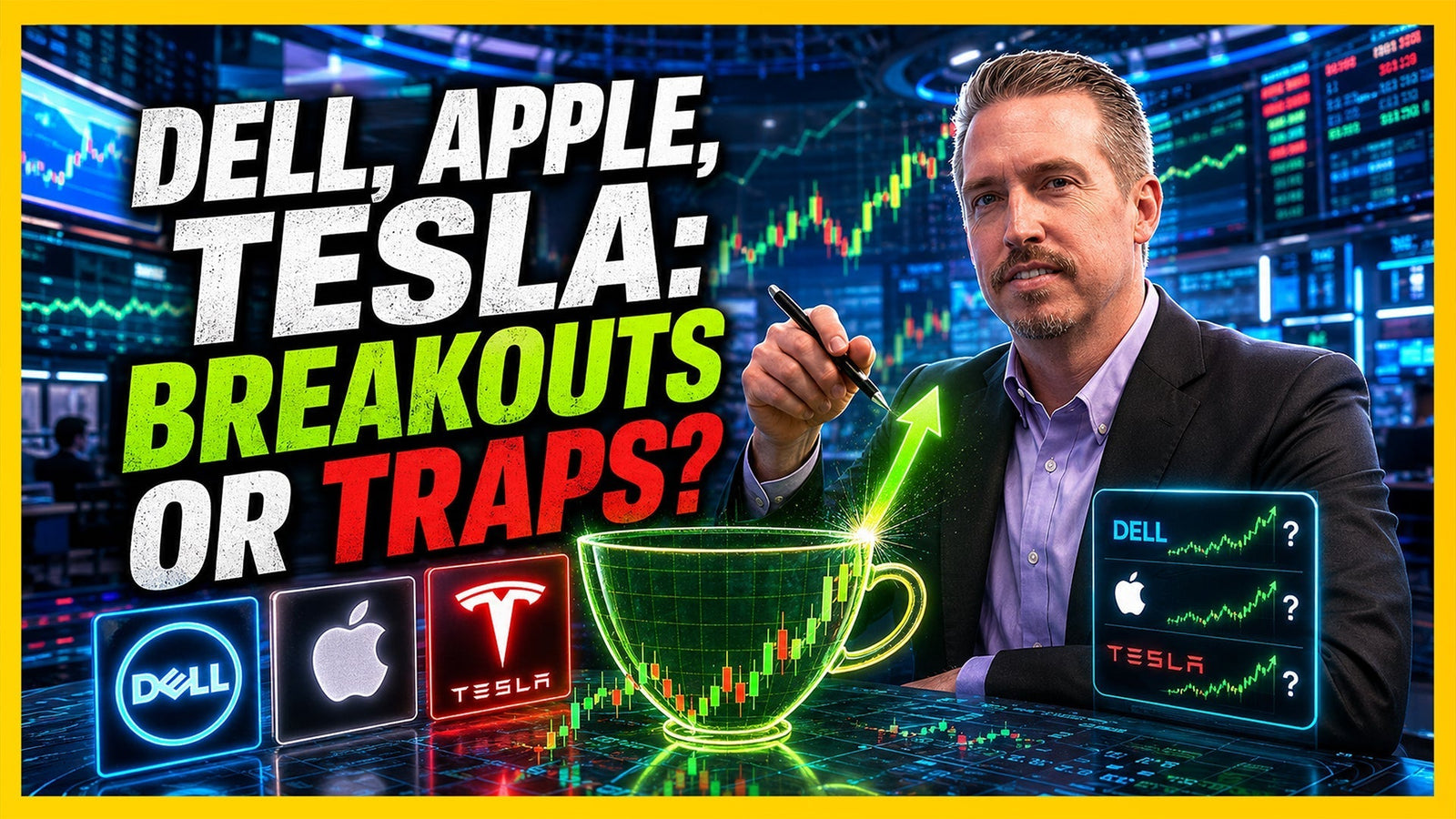 Tesla's Cup and Handle Pattern Points to $770 — If One Level Holds