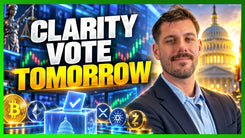 Crypto Presses Into Trend Line Resistance Ahead of the CLARITY Act Vote