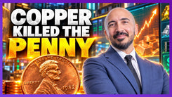 Dollar index firming while gold, silver, copper, and platinum test key chart levels — megaphone, wedge, and head-and-shoulders patterns September 2026