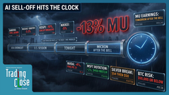 Trading The Close Market Recap - 06/23/2026: AI Trade Unwind Sparks Semiconductor Crash and Nasdaq Pullback