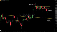 Bitcoin Bear Flag Breakdown, Here Is the Next Major Support