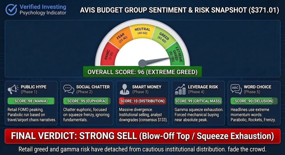 Strong Sell: Avis Budget (CAR) - Major Sell Coming