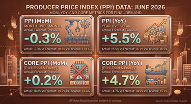 Producer Price Index June 2026 data chart — Verified Investing