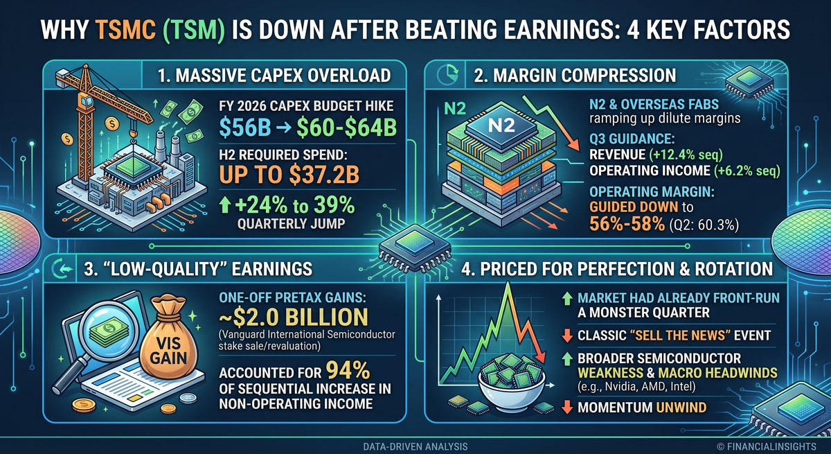 Taiwan Semiconductor (TSM) Falls After Beating Earnings & Revenue (Here Is Why!)