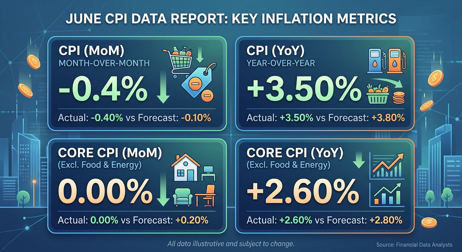 June CPI Report: Inflation Cools Sharply — Markets Get What They Wanted