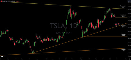 Technical Analysis On Tesla (TSLA) Into Earnings