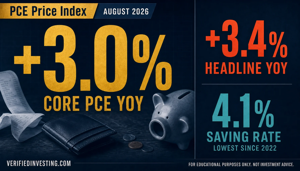 PCE August 2026: Real Spending Jumped 0.6% on Zero Real Income Growth, and Core Inflation Held at 3.0%