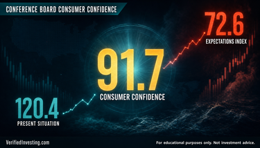 This is a strong VI read on Consumer Confidence: the headline bounce is real, but Expectations at 72.6 and weaker spending intentions say the all-clear has not arrived.