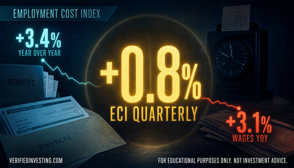 This is a publish-ready VI piece that correctly identifies the Q3 ECI as a benefits-driven headline beat masking wage cooling, with only modest tightening needed to make the operator voice sharper.