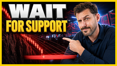 Jake Sweeney with Intel, Alphabet, Sandisk and Arm charts falling toward labeled support zones