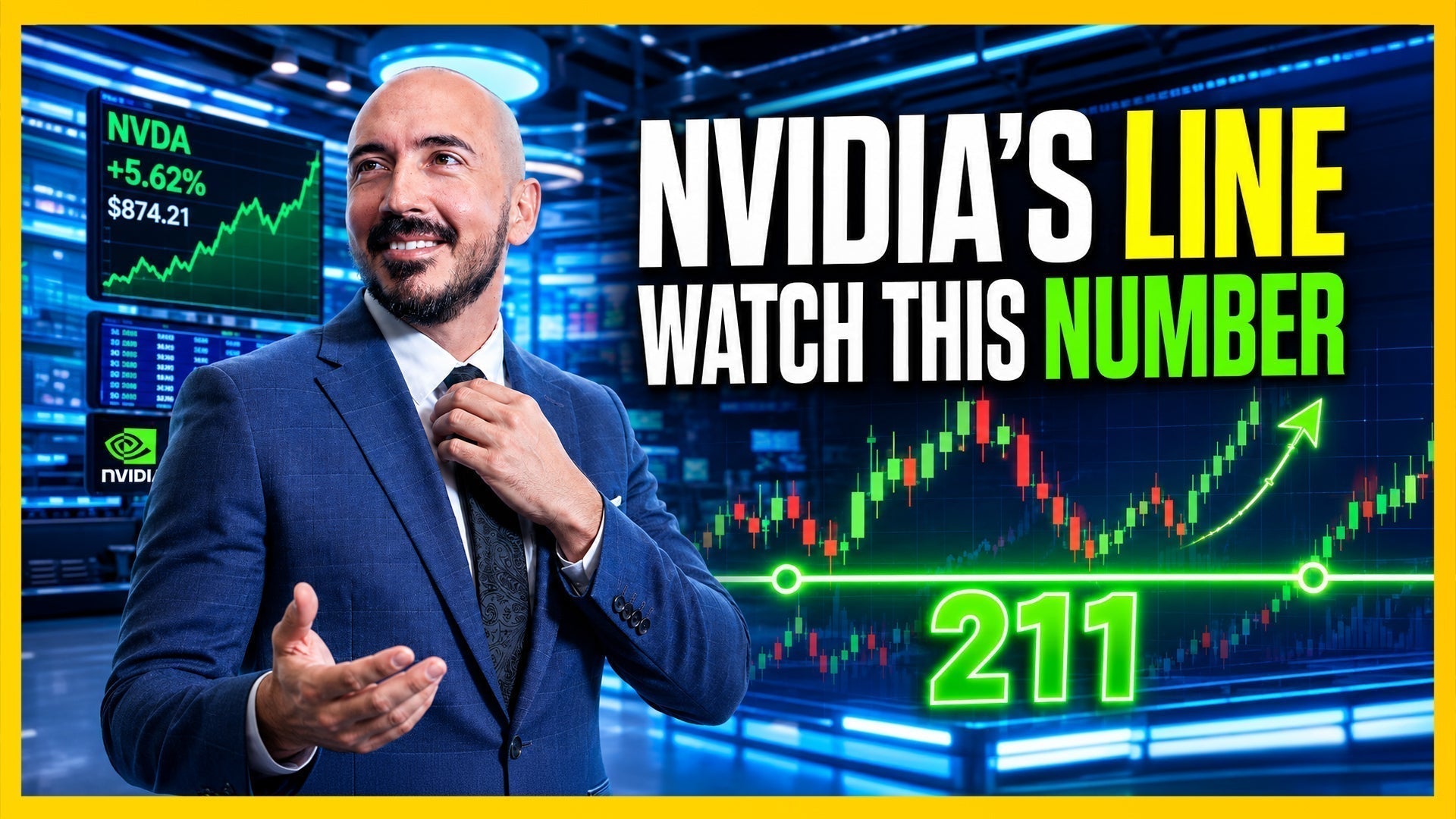 NVIDIA daily chart with 211 pivot support zone highlighted amid oil-driven risk-off pressure