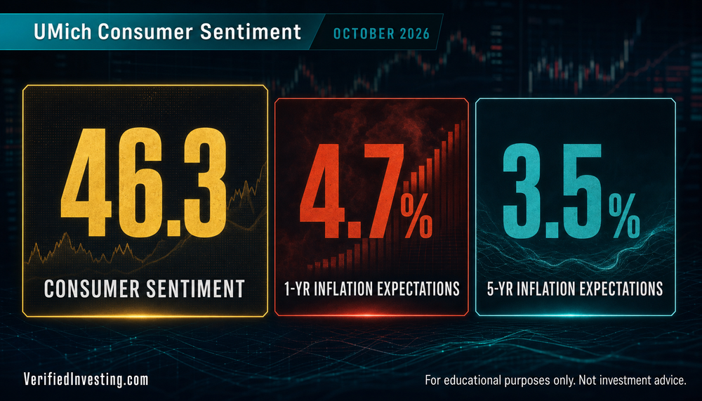 This reads like a Fed-aware trader separating the noisy sentiment headline from the policy signal hiding in 5-year inflation expectations.